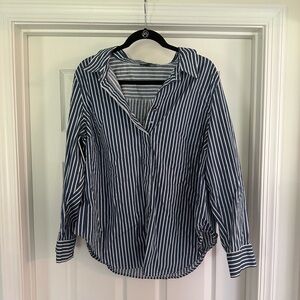 Universal Standard Striped Collared Button Down